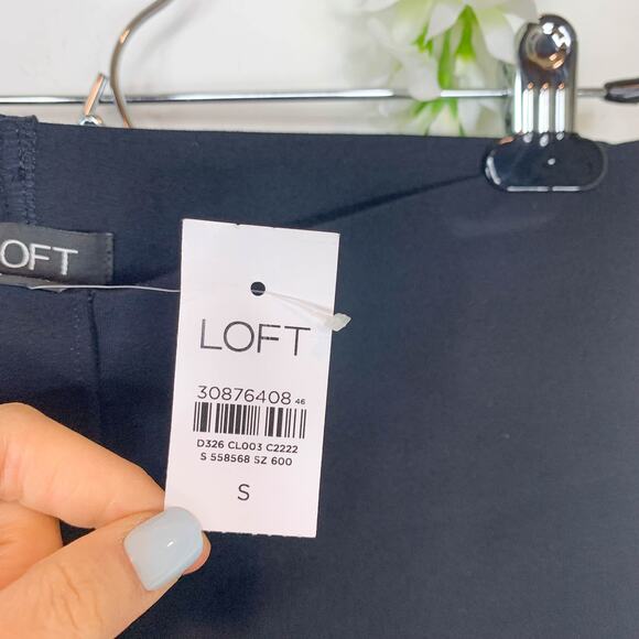 NWT LOFT ultra high rise ponte pants leggings black athleisure workwear 2995 - Picture 6 of 10